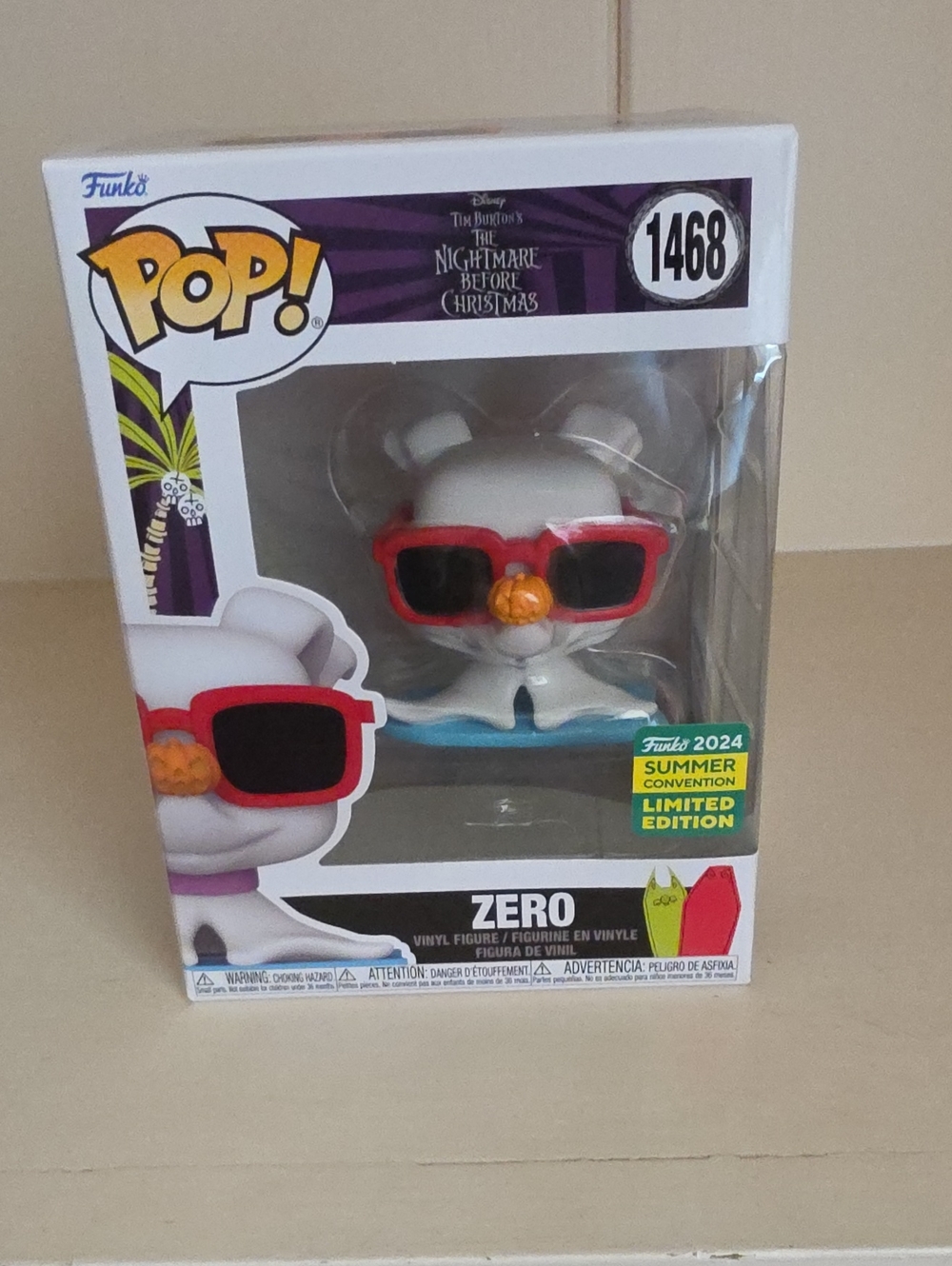 Funko White Zero with Red Sunglasses and Orange Pumpkin Nose